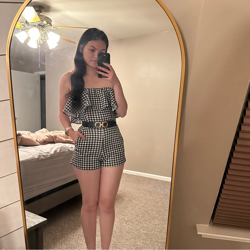 Slate & Willow | Gingham Romper